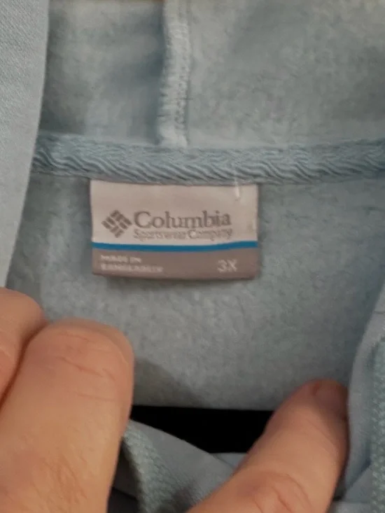 Columbia Light Blue Logo Crewneck Hoodie - Picture 3 of 4